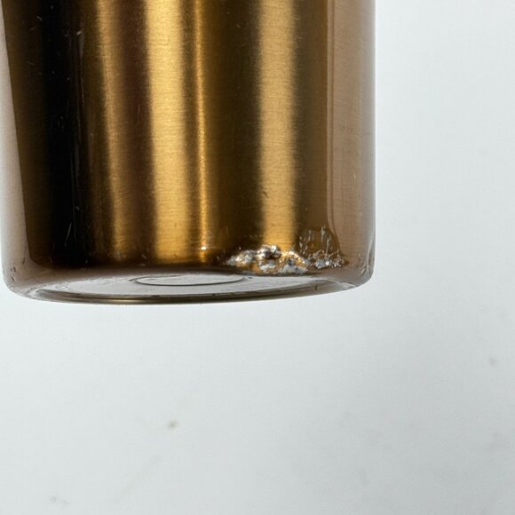 Stanley Quencher Stainless Steel 40 oz Travel Mug Bronze Gold White with Handle - Picture 9 of 10